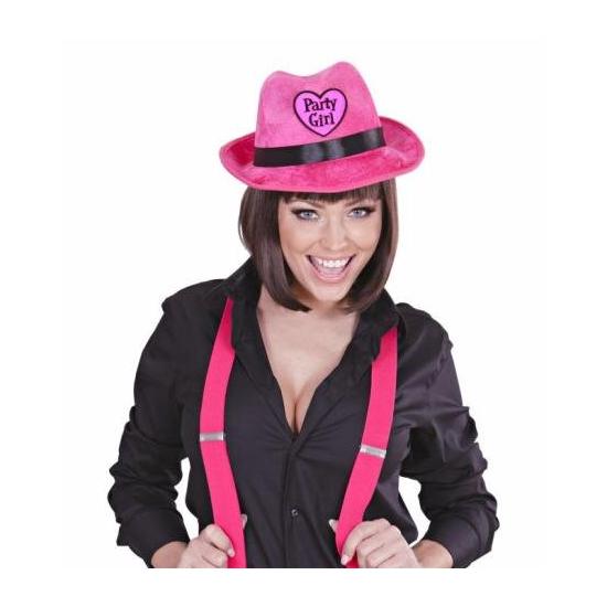 Chapéu de festa de veludo rosa para meninas. Chapéu de festa de veludo rosa para meninas.