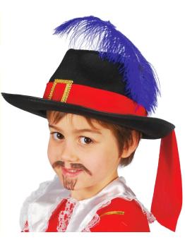 Chapéu Mosqueteiro Infantil em Feltro.