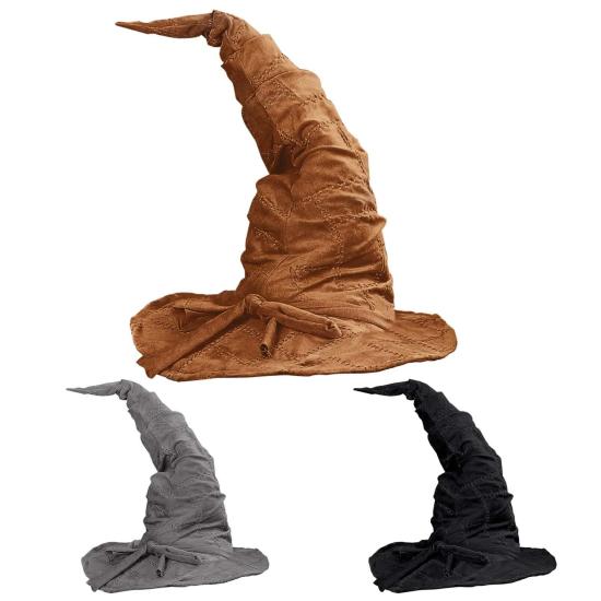 Chapéu de feiticeiro em camurça