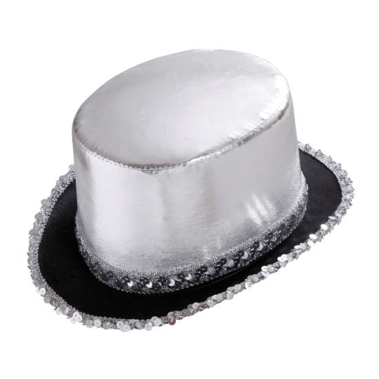 Chapéu de festa luxuoso com tira de lantejoulas Chapéu de festa luxuoso com tira de lantejoulas