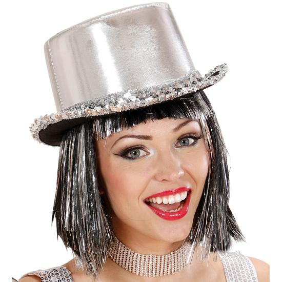 Chapéu de festa luxuoso com tira de lantejoulas Chapéu de festa luxuoso com tira de lantejoulas