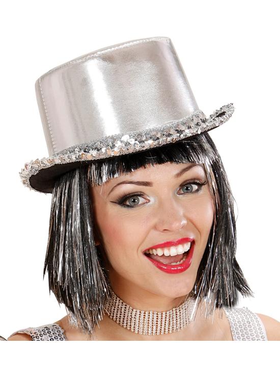 Chapéu de festa luxuoso com tira de lantejoulas
