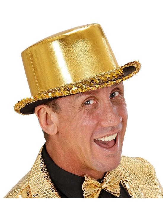 Chapéu de festa luxuoso com tira de lantejoulas