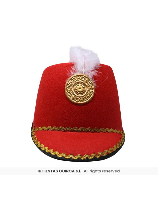 Chapéu majorette vermelho infantil