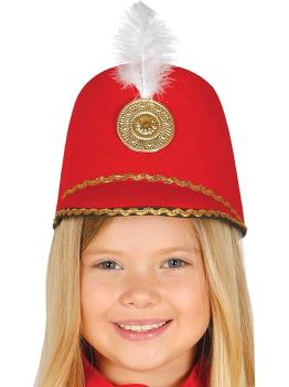 Chapéu majorette vermelho infantil