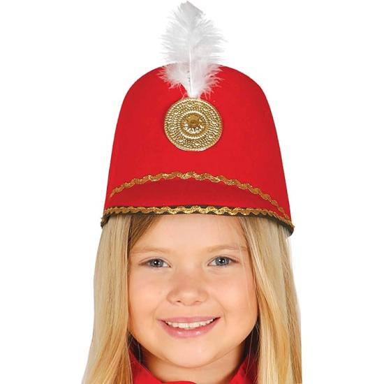 Chapéu majorette vermelho infantil Chapéu majorette vermelho infantil
