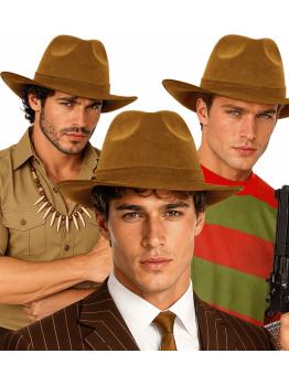 Chapéu marrom para fantasias de aventureiro