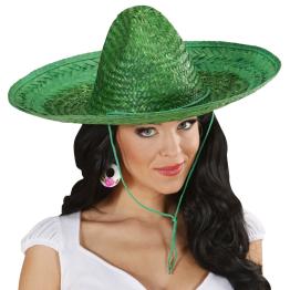 Chapéu mexicano verde de 48 cm