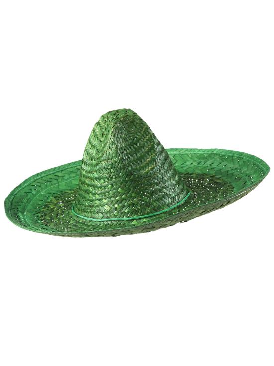 Chapéu mexicano verde de 48 cm