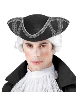 Chapéu Pirata com decoração prateada