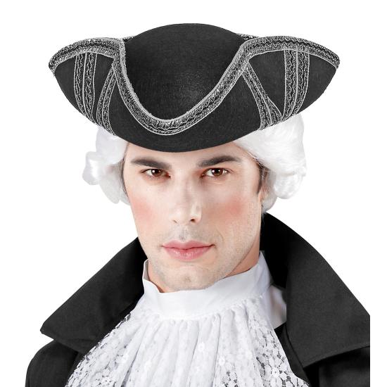 Chapéu Pirata com decoração prateada Chapéu Pirata com decoração prateada