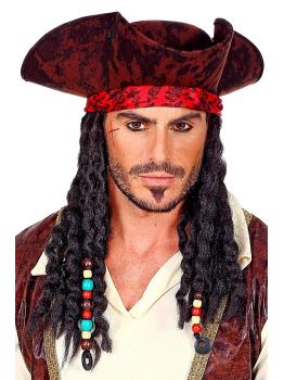 Chapéu Pirata com Dreadlocks