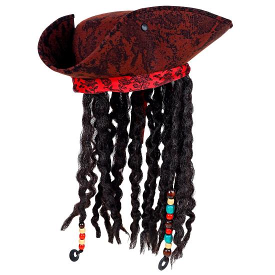 Chapéu Pirata com Dreadlocks