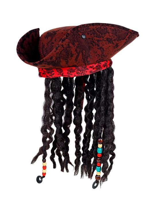 Chapéu Pirata com Dreadlocks