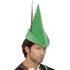 Chapéu verde de luxo estilo Robin Hood ou Peter Pan com pena.