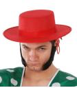 Chapéu Vermelho Córdoba com Cordão para Amarrar