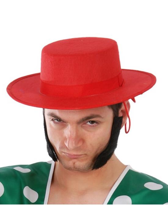 Chapéu Vermelho Córdoba com Cordão para Amarrar