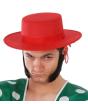 Chapéu Vermelho Córdoba com Cordão para Amarrar