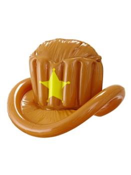 Chapéu inflável de cowboy xerife