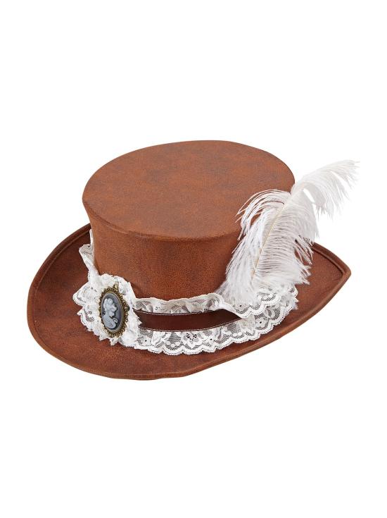 Chapéu Steampunk Couro Envelhecido