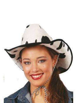 Chapéu de cowboy cor de vaca