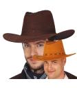 Chapéu de cowboy em camurça marrom