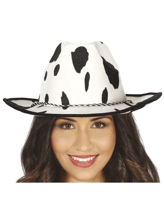 Chapéu de cowboy cor de vaca