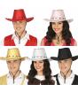 Chapéu de cowboy com lantejoulas – Tamanho único