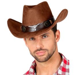 Chapéu de cowboy de imitação de couro luxuoso