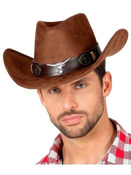 Chapéu de cowboy de imitação de couro luxuoso
