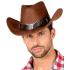 Chapéu de cowboy de imitação de couro luxuoso