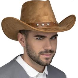 Chapéu de cowboy marrom de alta qualidade