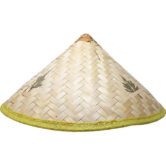Chapéu de palha vietnamita para fantasia – estilo tradicional asiático