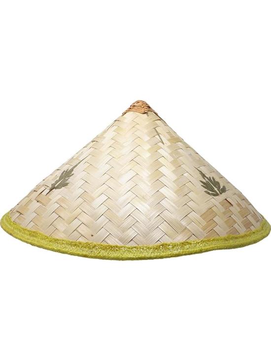 Chapéu de palha vietnamita para fantasia – estilo tradicional asiático