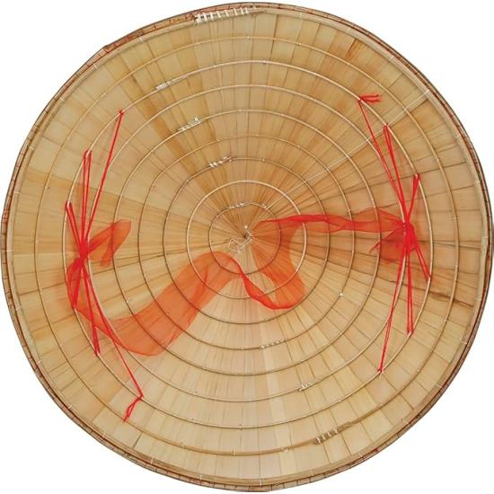 Chapéu de palha vietnamita para fantasia – estilo tradicional asiático