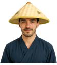 Chapéu de palha vietnamita para fantasia – estilo tradicional asiático