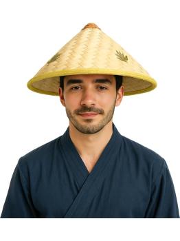 Chapéu de palha vietnamita para fantasia – estilo tradicional asiático
