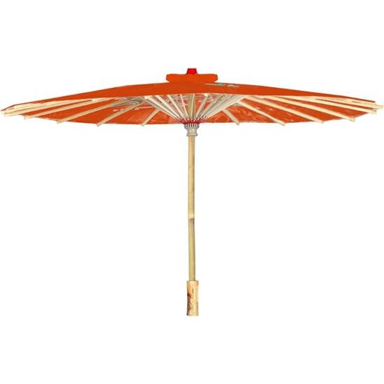Guarda-sol japonês vermelho (82 cm) - Acessório oriental para trajes e decoração