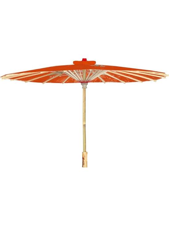 Guarda-sol japonês vermelho (82 cm) - Acessório oriental para trajes e decoração