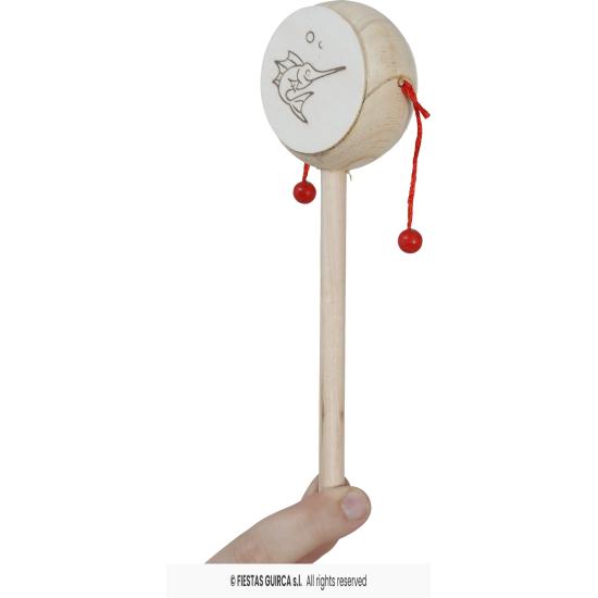 Chocalho de Tambor de Madeira 20 cm