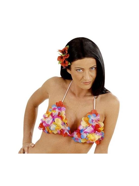 sutiã floral havaiano