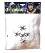 Teia de aranha 100 g, 5 aranhas