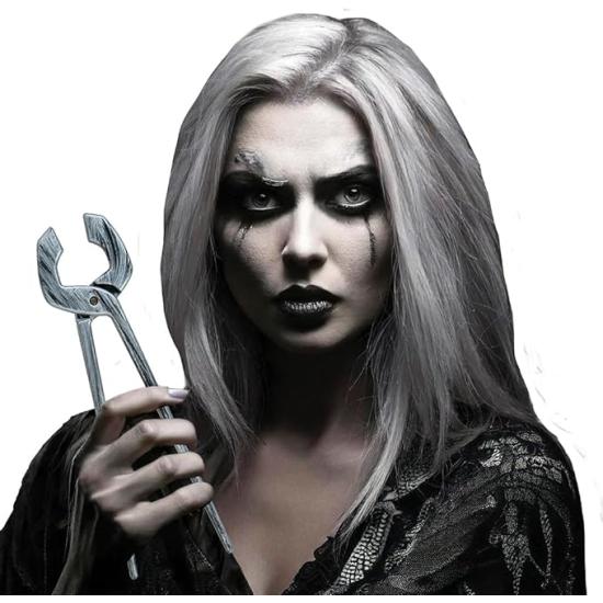 Pinças de brinquedo (40 cm) - Acessório de fantasia para Halloween e festas de trabalhadores