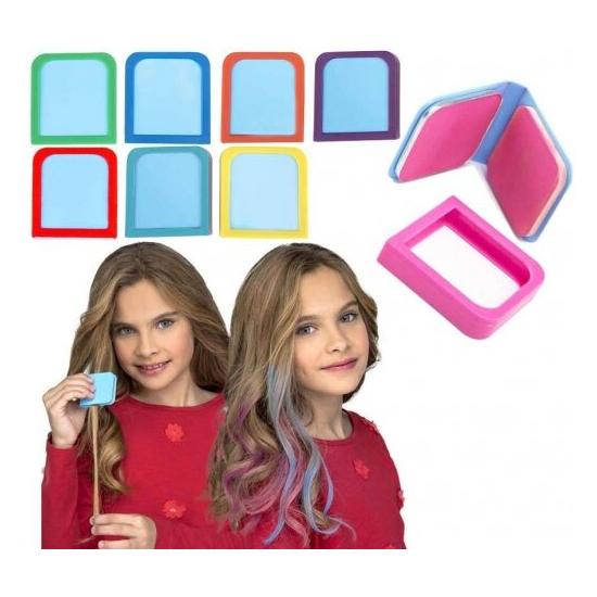 Tintura para fazer mechas de cabelo em várias cores