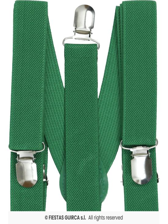 Suspensórios Verdes – Acessório para Fantasias, Carnaval e Festas
