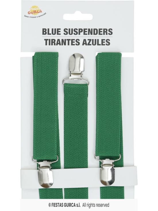 Suspensórios Verdes – Acessório para Fantasias, Carnaval e Festas