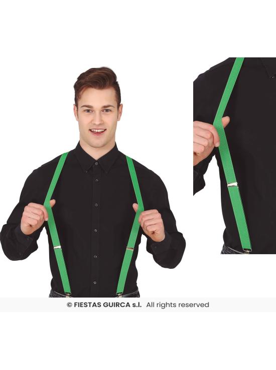 Suspensórios Verdes – Acessório para Fantasias, Carnaval e Festas