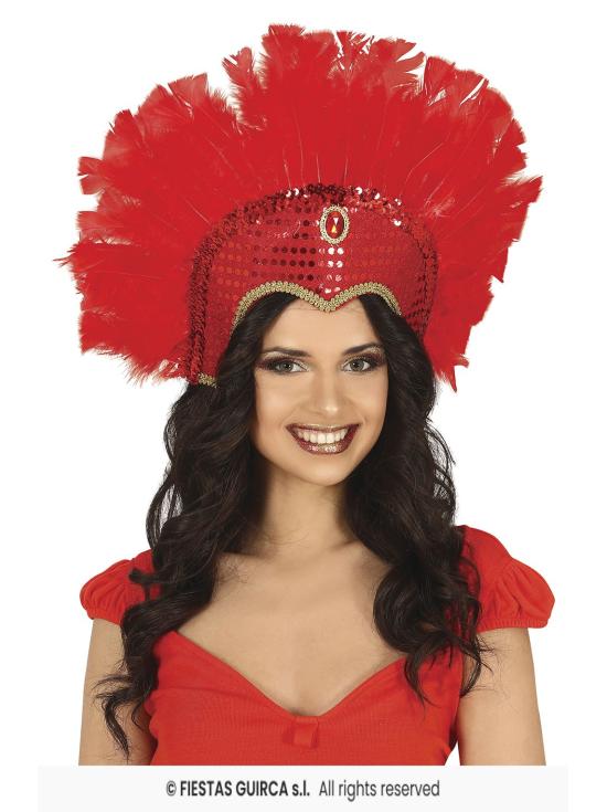 Festivais de Guirca com Cocar de Penas