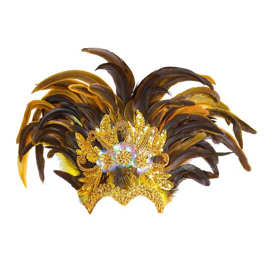 Cocar de penas douradas Salvador Show