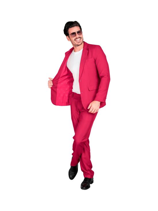 Terno, jaqueta e calças coloridas masculinas, showman, febre disco, festa temática de cassino